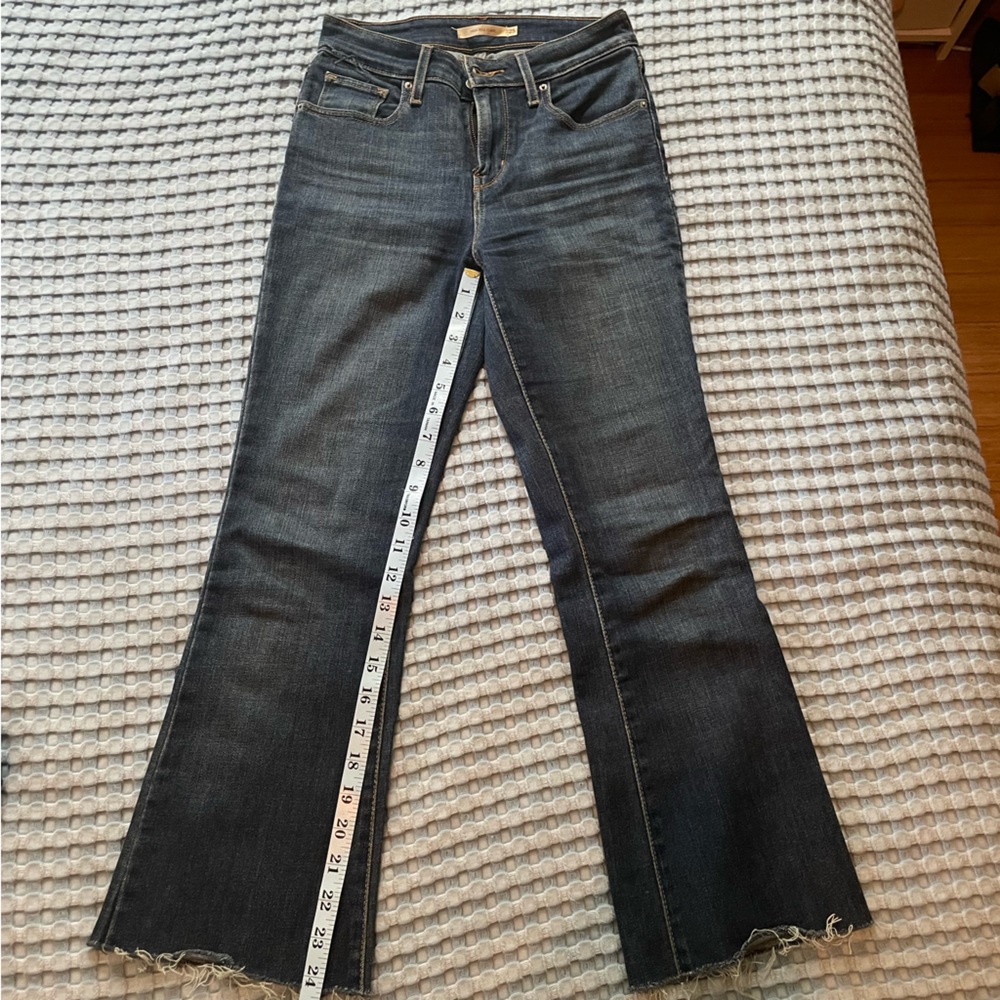 Levi’s cropped flared jeans